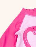 Cute Flamingo Long-sleeved Swimsuit