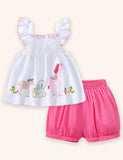 Animal Applique T-shirt Set