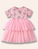 Dancing Girl Printed Tulle Dress