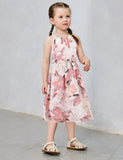 Mom&Me Neck Strap Vacation Floral Dress