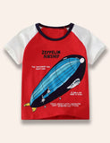 Zepplin Airship Printed T-Shirt