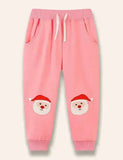 Christmas Santa Claus Appliqué Pants