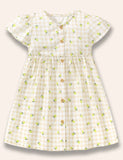 Lemon Printed Botton Dress