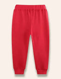 Hedgehog Mushroom Appliqué Sweatpants
