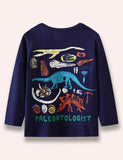 Dinosaur Paleontologist Printed Sweatshirt - Mini Taylor