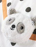 Panda Applique Short Sleeve T-Shirt and Leggings Set