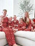 Christmas Print Reindeer Family Matching Pajamas