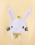 Cute Bunny Appliqué Long Sleeves Tulle Dress