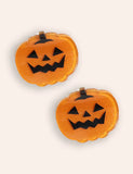 Halloween Pumpkin Cats Appliqué Dress