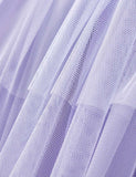 Fleece Star Print Long Sleeve Tulle Dress