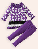 Halloween Printed Lace Set