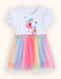 Cute Fairy Embroidered Tulle Dress