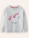 Unicorn Embroidered Sweatshirt