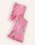 Cute Bear Printed Flared Leggings