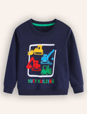 Construction Cars Applique Sweatshirt