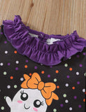 Halloween Printed Lace Set