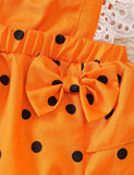 Halloween Pumpkin Ghost Embroidered Jumpsuit