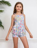 Flower Print Swimsuit Set