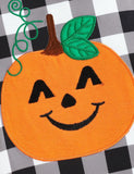 Halloween Pumpkin Applique Romper