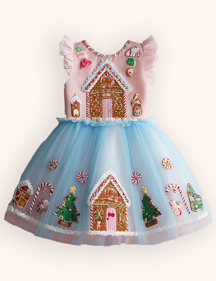 Tulle Gingerbread Christmas Tree Dress