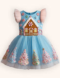 Tulle Gingerbread Christmas Tree Dress