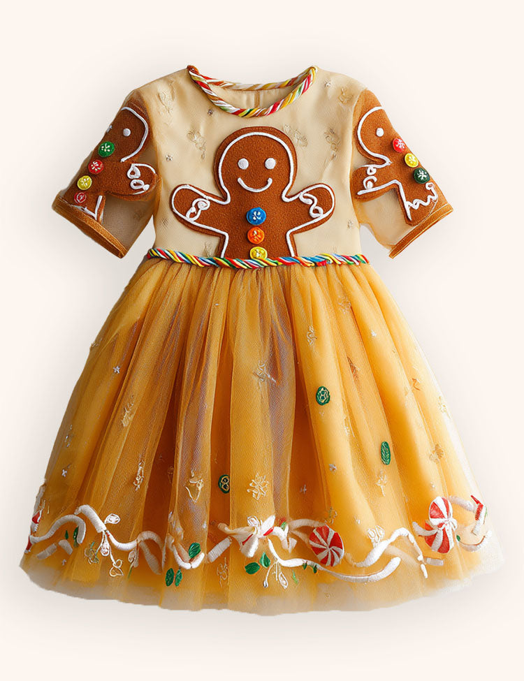 Tulle Gingerbread Christmas Dress