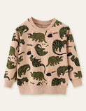 Cartoon Dinosaur Printed Sweatshirt