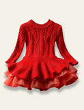 Christmas Long Sleeve Knit Dress