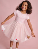 Ami Applique Tulle Dress