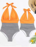 Family Matching One Piece Swimsuit Backless Swimsuit - Mini Taylor