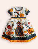 Halloween Witch Appliqué Dress