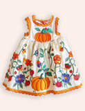 Halloween Pumpkins Printed Dress