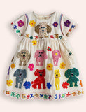 Puppies Appliqué Dress