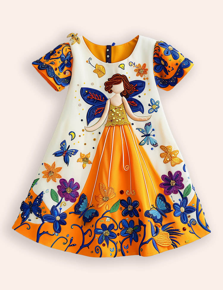 Little Fairy Appliqué Dress