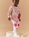 Heart Embroidered Leggings - Mini Taylor