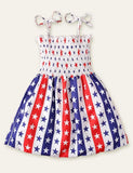 Independence Day Striped Sleeveless Dress