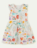 Printed Short Sleeve Dress