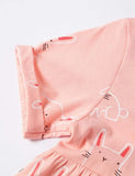 Rabbit Print Short Sleeve Dress - Mini Taylor