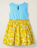 Rainbow Zebra Appliqué Dress - Mini Taylor