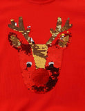 Sequined Elk Sweatshirt - Mini Taylor