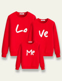 Valentine's Day Family Matching Printed Sweatshirt