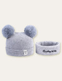 Bear Ear Hat + Scarf - Mini Taylor