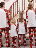 Christmas Elk Plaid Printed Family Matching Pajamas - Mini Taylor