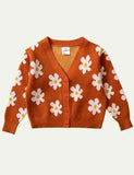 Flower Print Cardigan - Mini Taylor