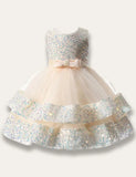 Sequined Pearl Princess Party Dress - Mini Taylor